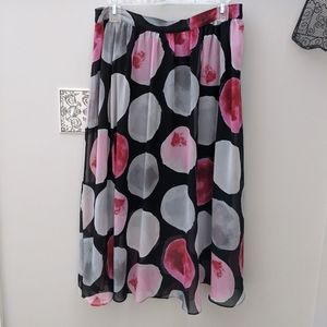 Worthington circle pattern skirt
